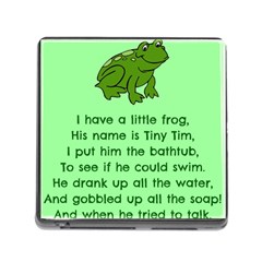 Little Frog Poem Memory Card Reader (square) by athenastemple