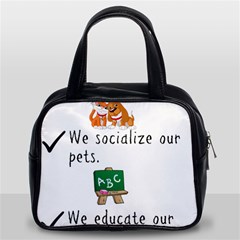 Homeschoolers Socialize Classic Handbags (2 Sides) by athenastemple