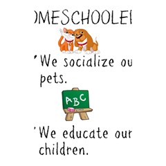 Homeschoolers Socialize Shower Curtain 48  X 72  (small)  by athenastemple