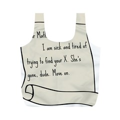 Mathx Full Print Recycle Bags (m)  by athenastemple