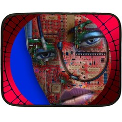 Display Dummy Binary Board Digital Fleece Blanket (mini) by Nexatart