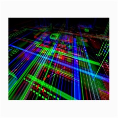 Electronics Board Computer Trace Small Glasses Cloth (2-side) by Nexatart