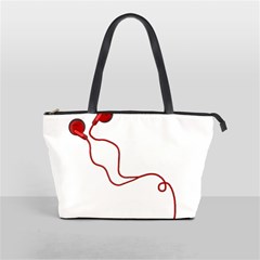 Earphones  Shoulder Handbags by Valentinaart