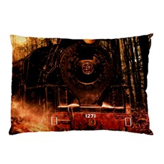 Locomotive Pillow Case by Nexatart