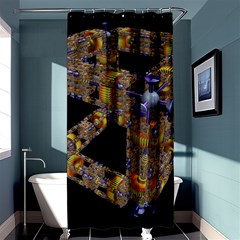 Machine Gear Mechanical Technology Shower Curtain 36  X 72  (stall)  by Nexatart