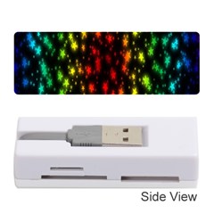 Star Christmas Curtain Abstract Memory Card Reader (stick)  by Nexatart