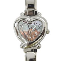 Bob White Quail Heart Italian Charm Watch by digitaldivadesigns