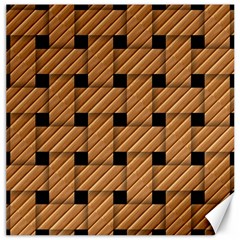 Wood Texture Weave Pattern Canvas 16  X 16  