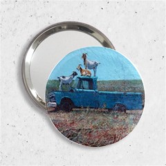 Goats On A Pickup Truck 2 25  Handbag Mirrors by digitaldivadesigns