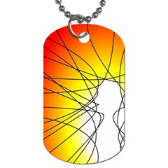 Spirituality Man Origin Lines Dog Tag (one Side) by Amaryn4rt