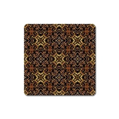 Tribal Geometric Print Square Magnet by dflcprints