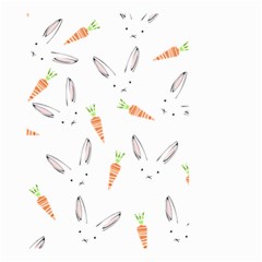 Rabbit Carrot Pattern Weft Step Small Garden Flag (two Sides) by Amaryn4rt