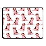 Dog Animal Pattern Fleece Blanket (Small) 50 x40  Blanket Front