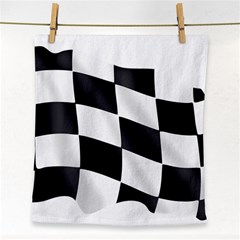 Flag Chess Corse Race Auto Road Face Towel by Amaryn4rt