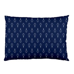 Anchor Pattern Pillow Case (two Sides) by Amaryn4rt