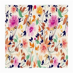 Vector Floral Art Medium Glasses Cloth (2-side) by Amaryn4rt