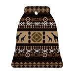 African Vector Patterns  Bell Ornament (Two Sides) Front