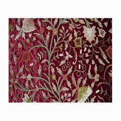 Crewel Fabric Tree Of Life Maroon Small Glasses Cloth by Amaryn4rt