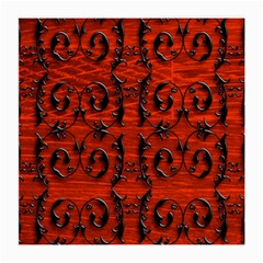 3d Metal Pattern On Wood Medium Glasses Cloth (2-side) by Amaryn4rt