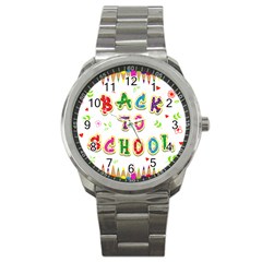 Back To School Sport Metal Watch by Amaryn4rt