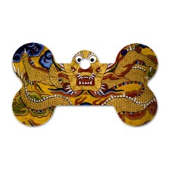 Chinese Dragon Pattern Dog Tag Bone (one Side) by Amaryn4rt