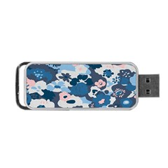 Fabric Wildflower Bluebird Portable Usb Flash (one Side) by Simbadda