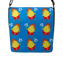 Easter Chick Flap Messenger Bag (l)  by boho