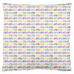 Bicycles Large Cushion Case (one Side) by boho