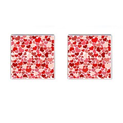 Red Hearts Cufflinks (square) by boho