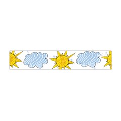 Sunshine Tech White Flano Scarf (mini) by Simbadda