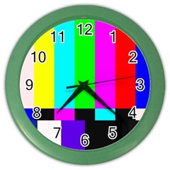 Color Bars & Tones Color Wall Clocks by Simbadda