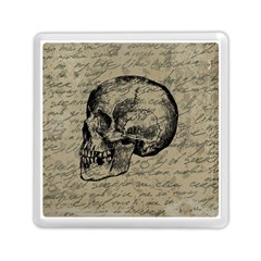 Skull Memory Card Reader (square)  by Valentinaart