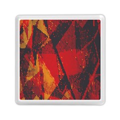 Surface Line Pattern Red Memory Card Reader (square) 