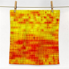 Bright Background Orange Yellow Face Towel by Simbadda