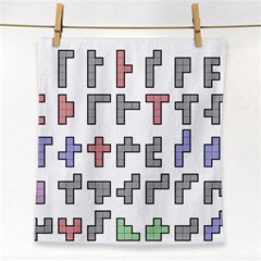 Hexominos Face Towel by Simbadda