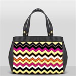 Colorful Chevron Pattern Stripes Pattern Office Handbags Front