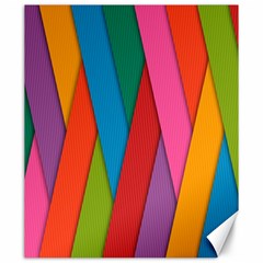 Colorful Lines Pattern Canvas 20  X 24  