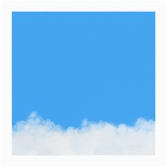 Blue Sky Clouds Day Medium Glasses Cloth by Simbadda