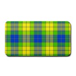 Spring Plaid Yellow Medium Bar Mats 16 x8.5  Bar Mat