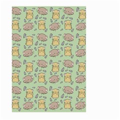 Cute Hamster Pattern Large Garden Flag (two Sides) by Simbadda