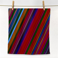 Color Stripes Pattern Face Towel by Simbadda