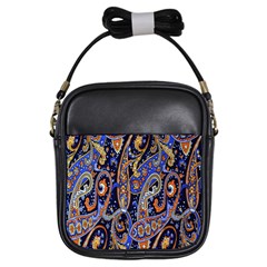 Pattern Color Design Texture Girls Sling Bags by Simbadda