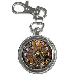 Swirl Colour Design Color Texture Key Chain Watches by Simbadda