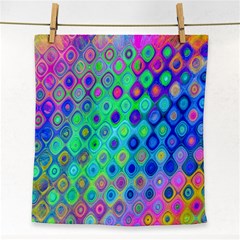 Background Texture Pattern Colorful Face Towel by Simbadda