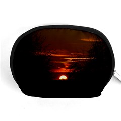 Sunset Sun Fireball Setting Sun Accessory Pouches (medium)  by Simbadda