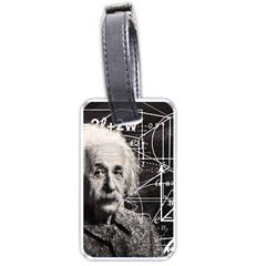 Albert Einstein Luggage Tags (one Side)  by Valentinaart