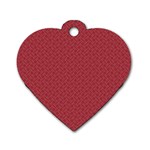 Pattern Dog Tag Heart (Two Sides) Back