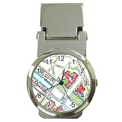 Paris Map Money Clip Watches by Simbadda