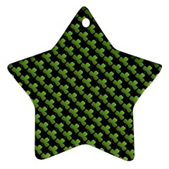 St Patrick S Day Background Star Ornament (two Sides) by Simbadda