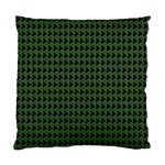 Clovers On Black Standard Cushion Case (Two Sides) Back